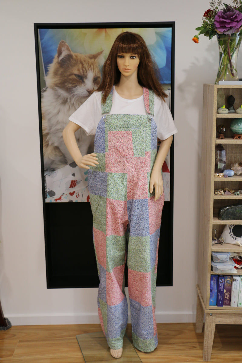 #566 Flower Patch Overalls