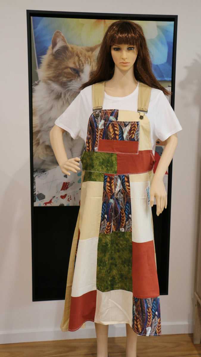 #532 Feather Pinafore