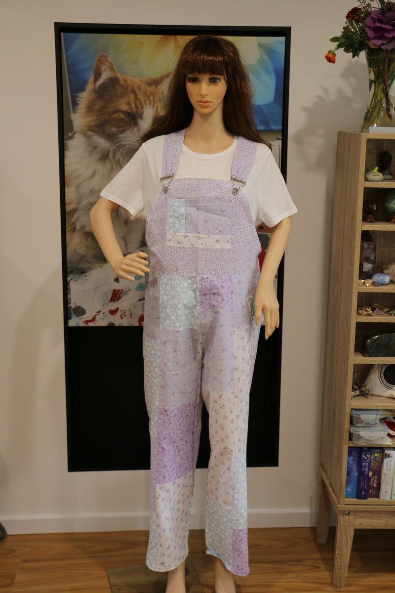 #533 Violet Breeze overalls