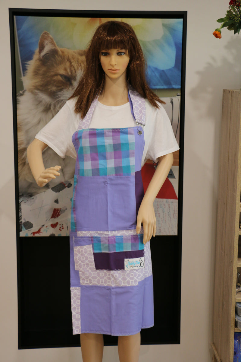 #516 Purple Square Apron