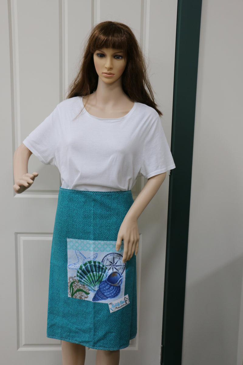 Blue / Green Shells Apron