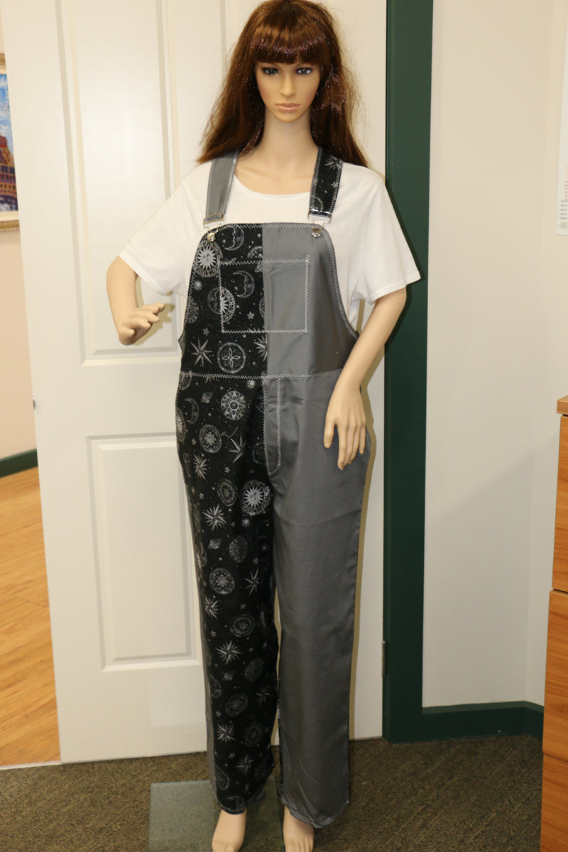 #834 Crystal Grid Overalls