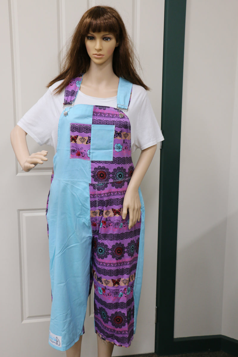 Purple n Blue Overalls