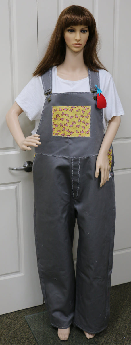 #1006 Butterflies and Grey Overalls