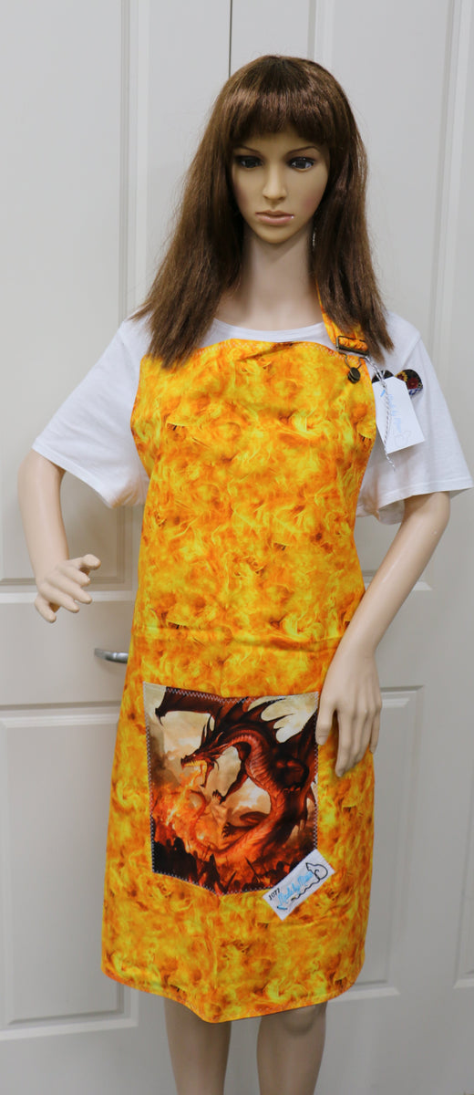 #1077 Dragon Fire Apron