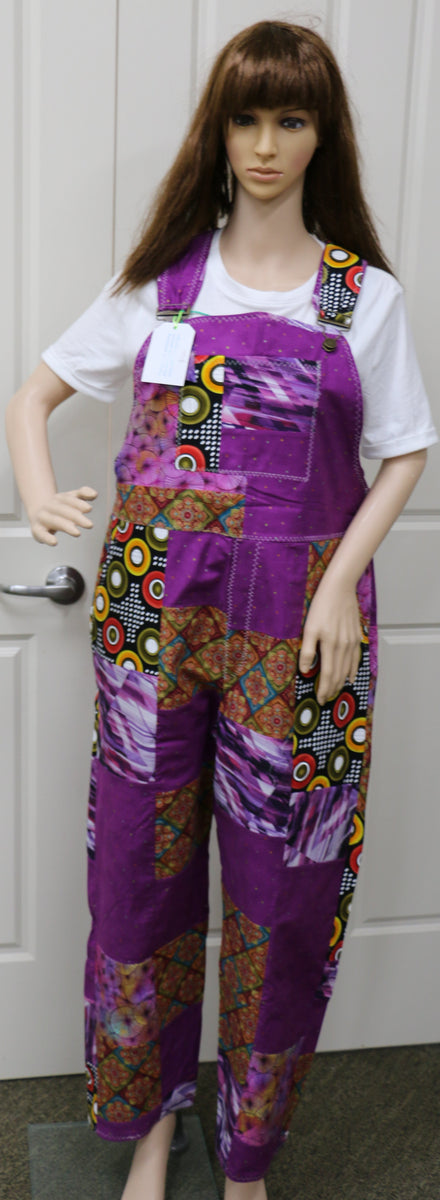 #1259 Retro Purple Overalls