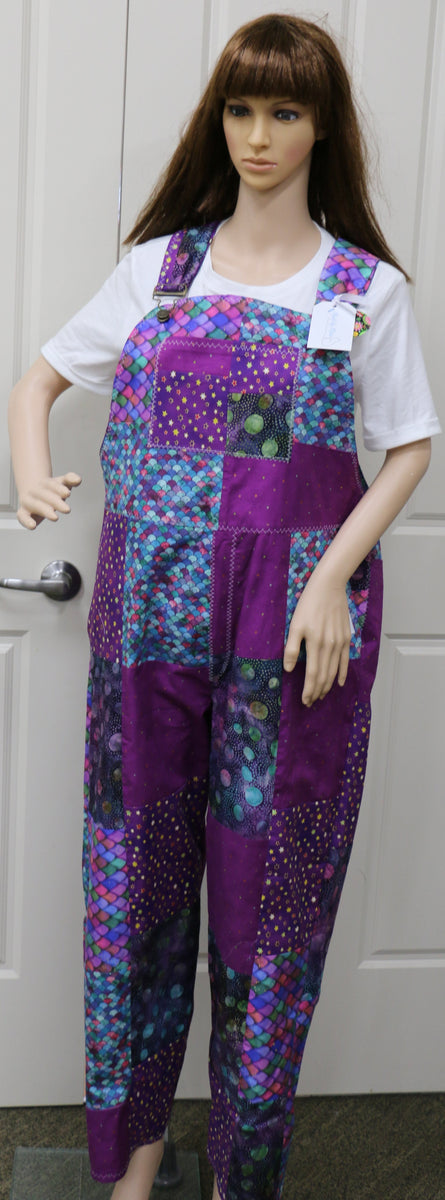 #1285 Classy Purple Overalls
