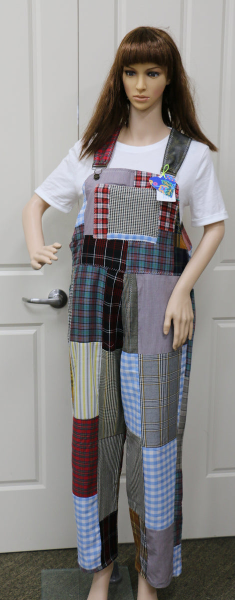 #1235 Tartan Overalls