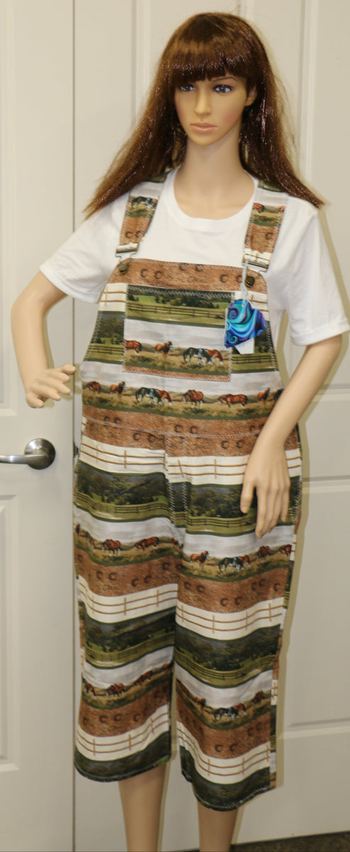 #1187 Horses in a Paddock Overalls