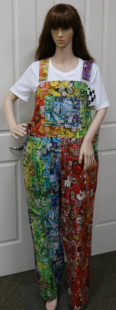 Rainbow Story Overalls