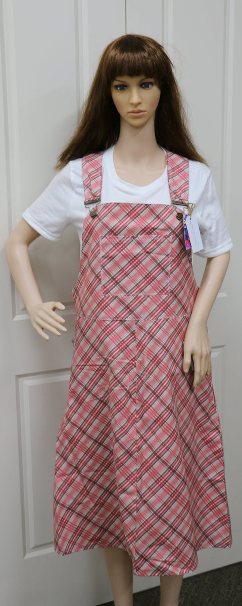 Pink Tartan Pinafore