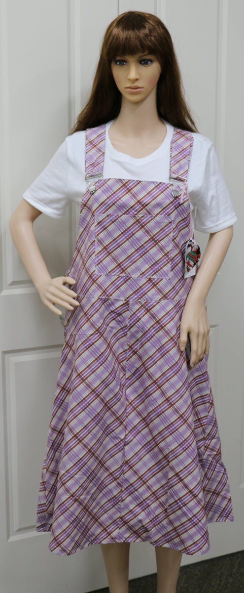 Purple Tartan Pinafore