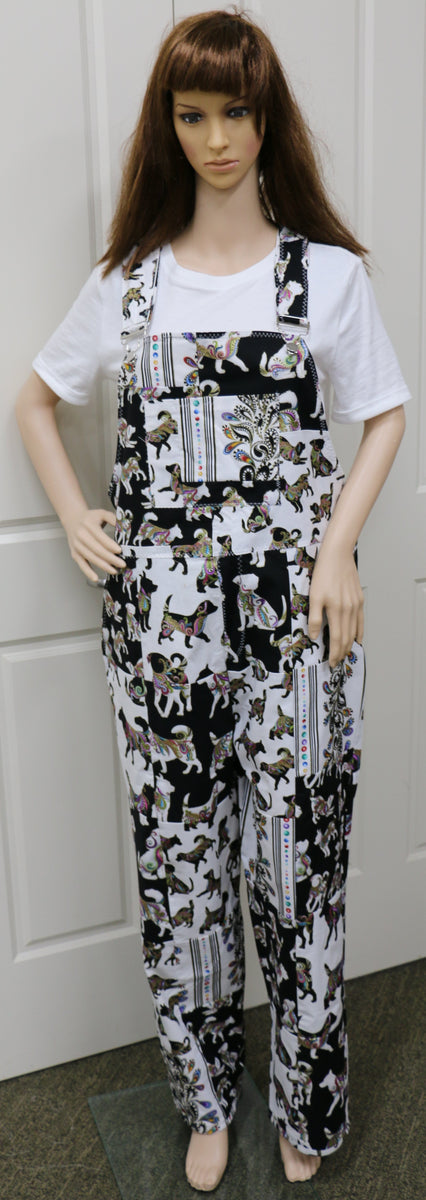 Dogs Black n White Overalls