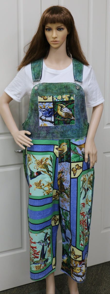 #1504 Birds in Nature Overalls