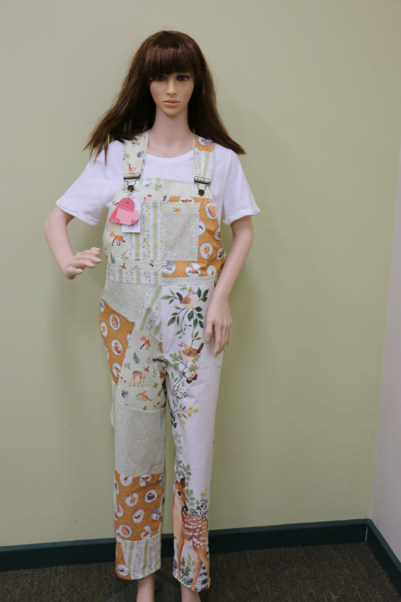 #1729 Woodland Creatures Overalls