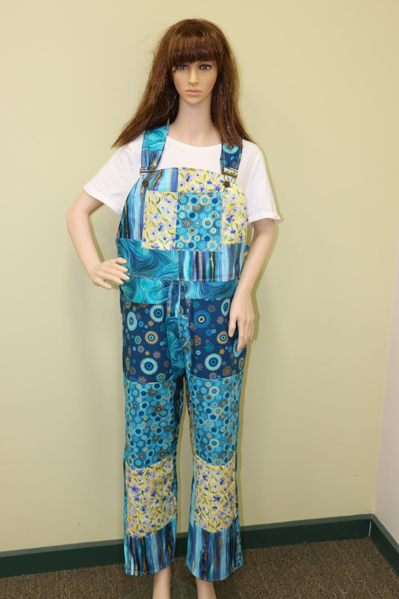 #1863 Teal Dreams Overalls