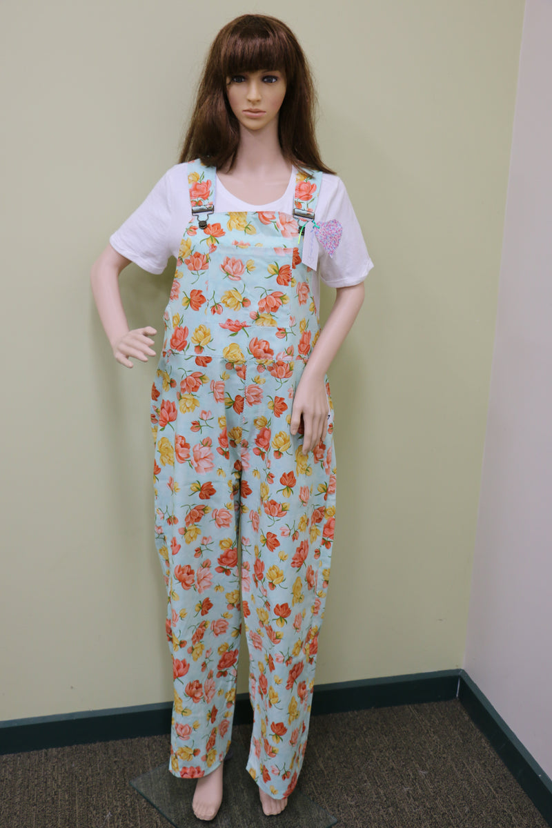 #1784 Water Lillies Overalls