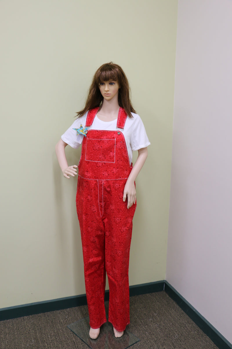 #229 Red Delight Overalls