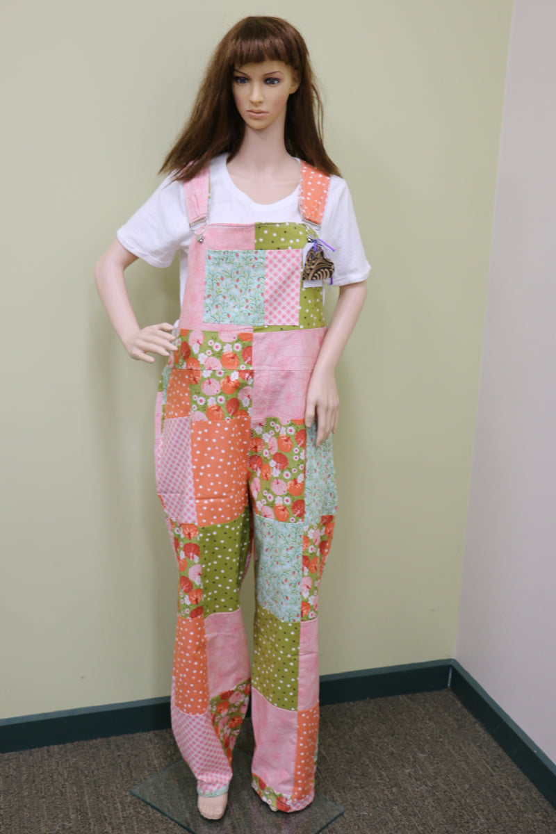 #1736 Pretty Pumpkins Overalls