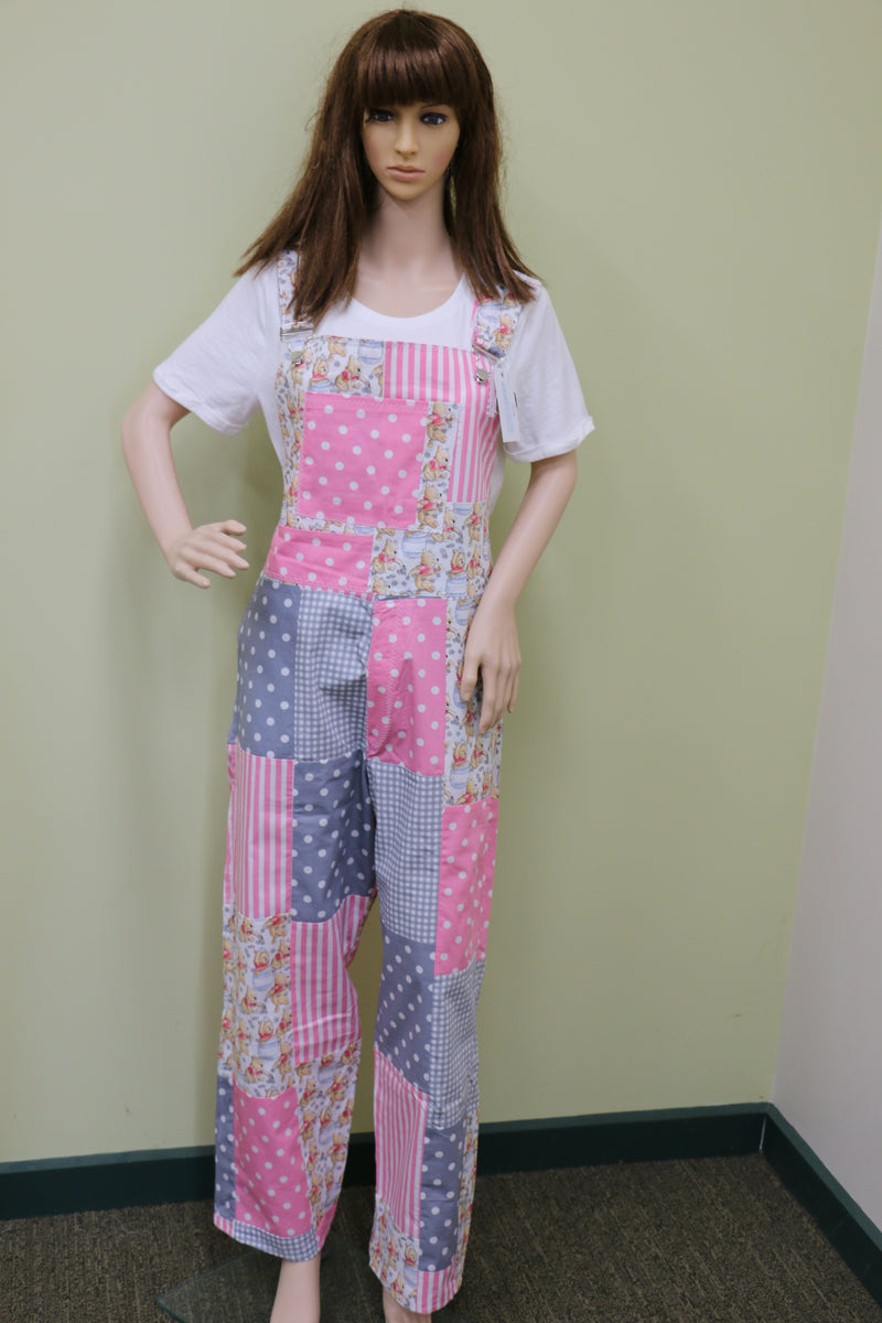 #1899 Winnie the Pooch Pink Overalls