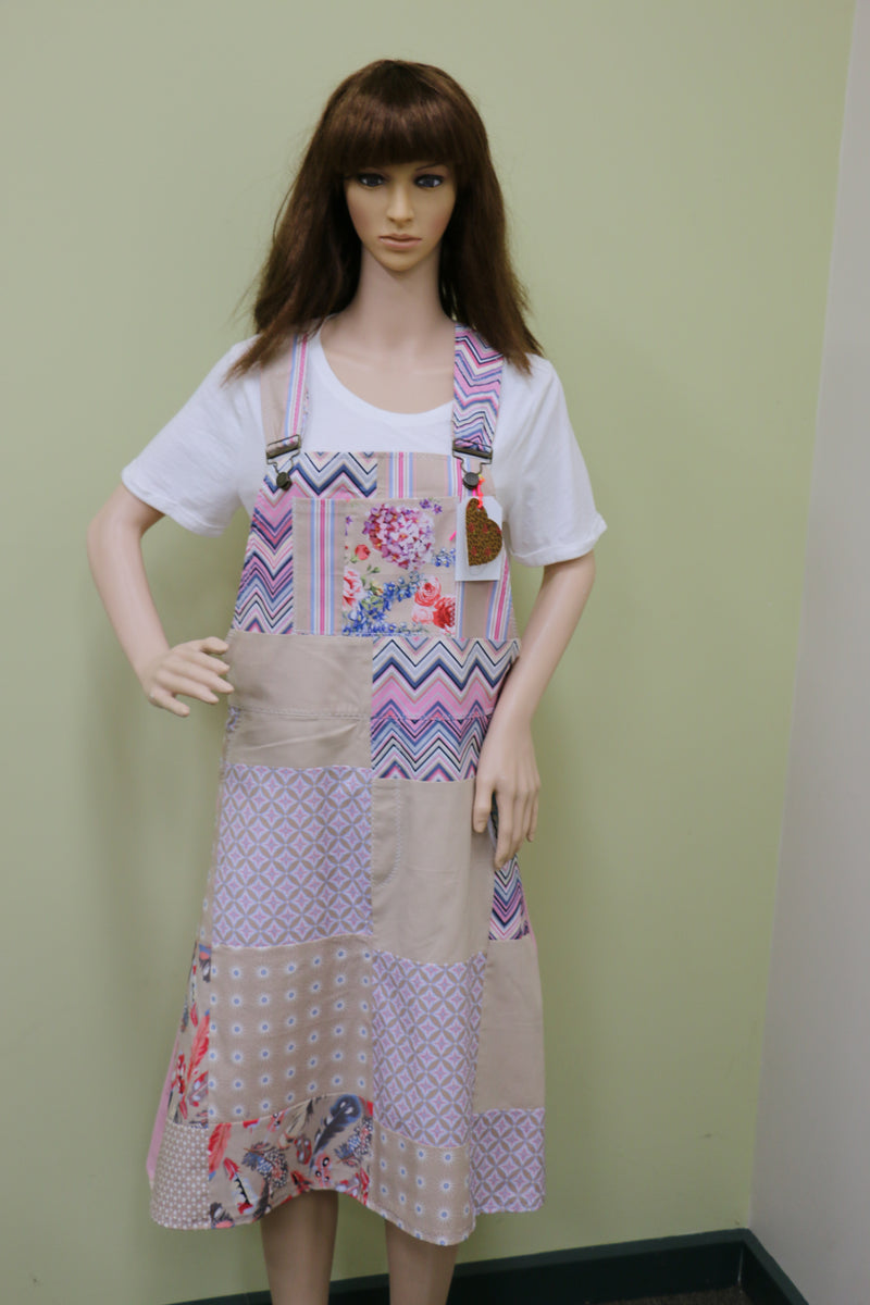 #1969 Pink Feather Pinafore