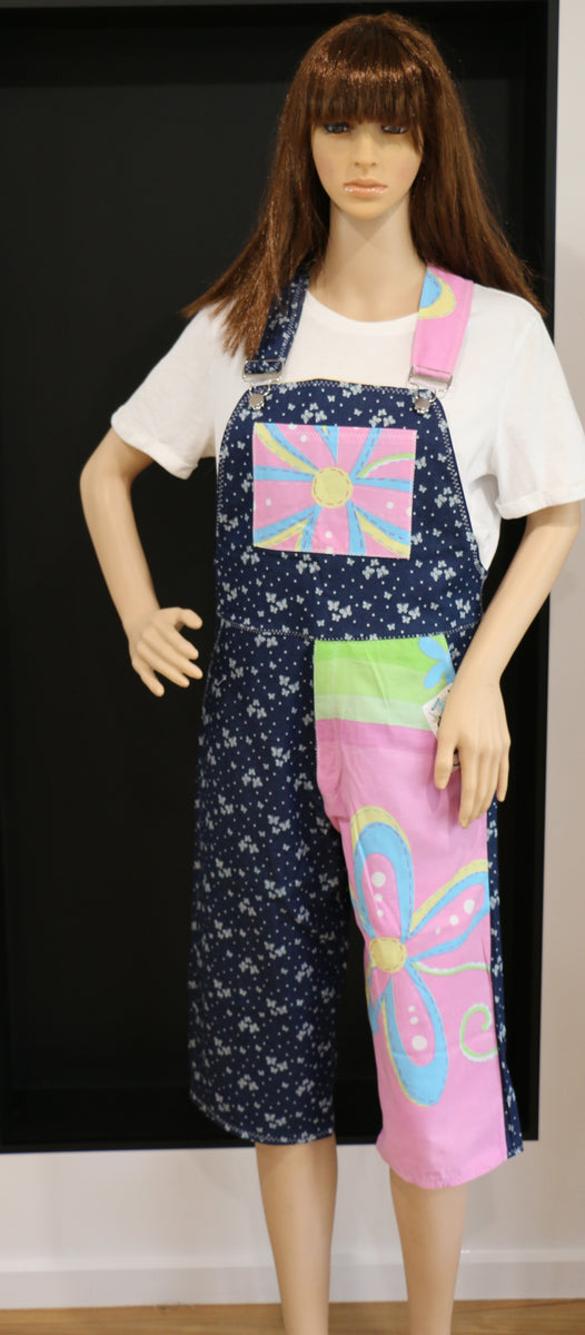 #246 Denim Sunflower Overalls
